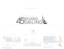 Tablet Screenshot of 45degreessailing.com